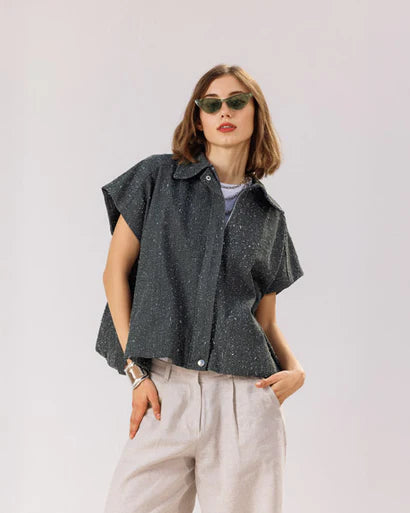 S-T30 Denim Edge Vest - AED