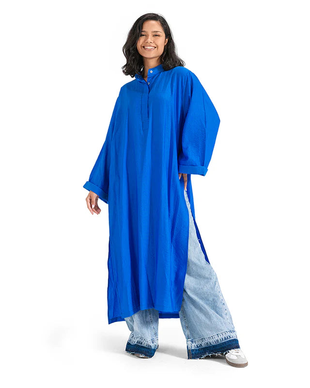 CL Crinkle Linen Long Shirt - AED