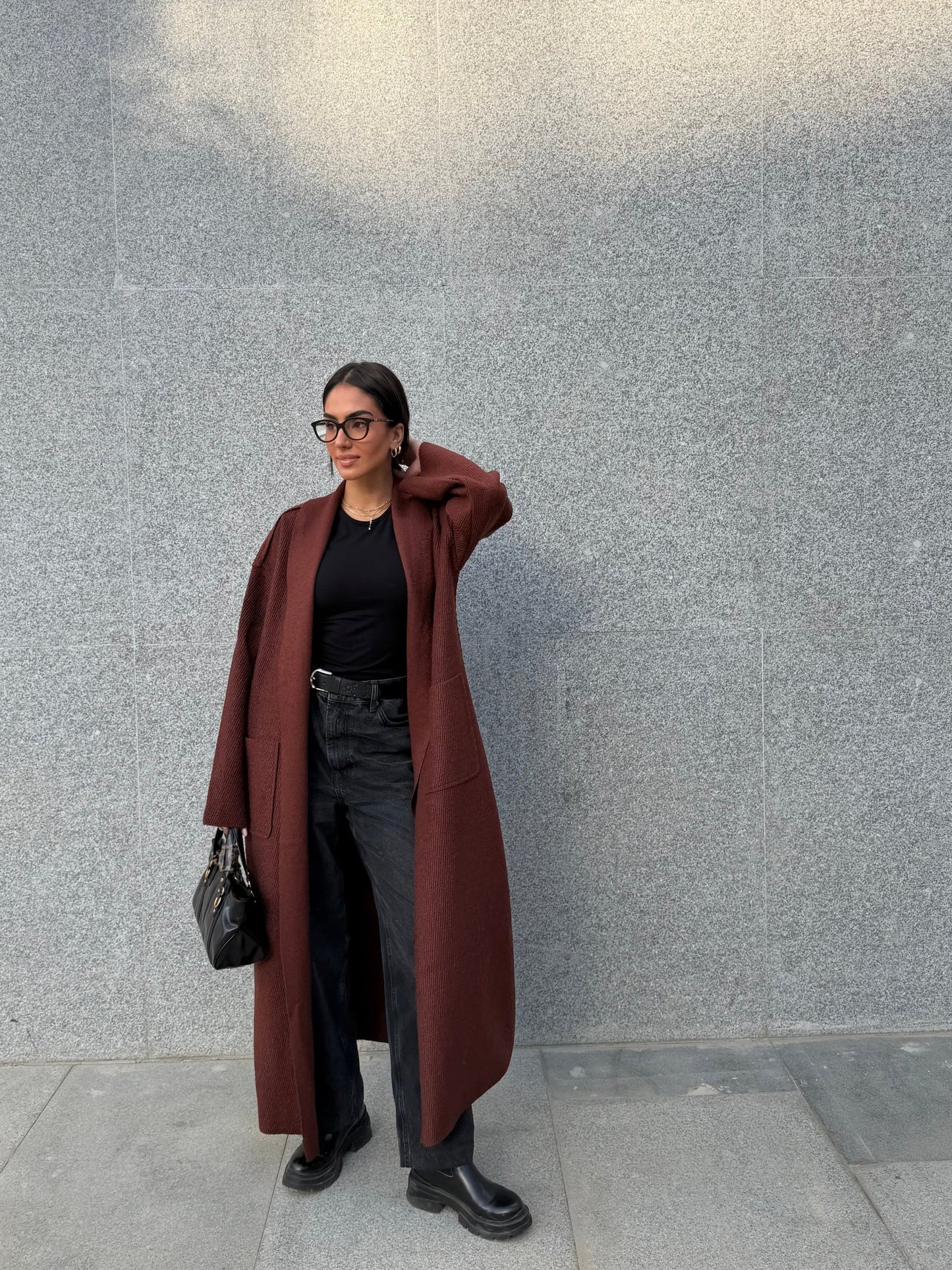 Striped Times Up Coat - ascia