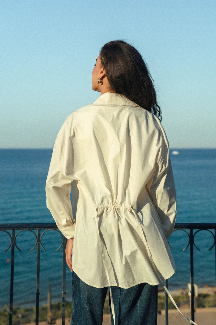 wrap it shirt poplin - obi