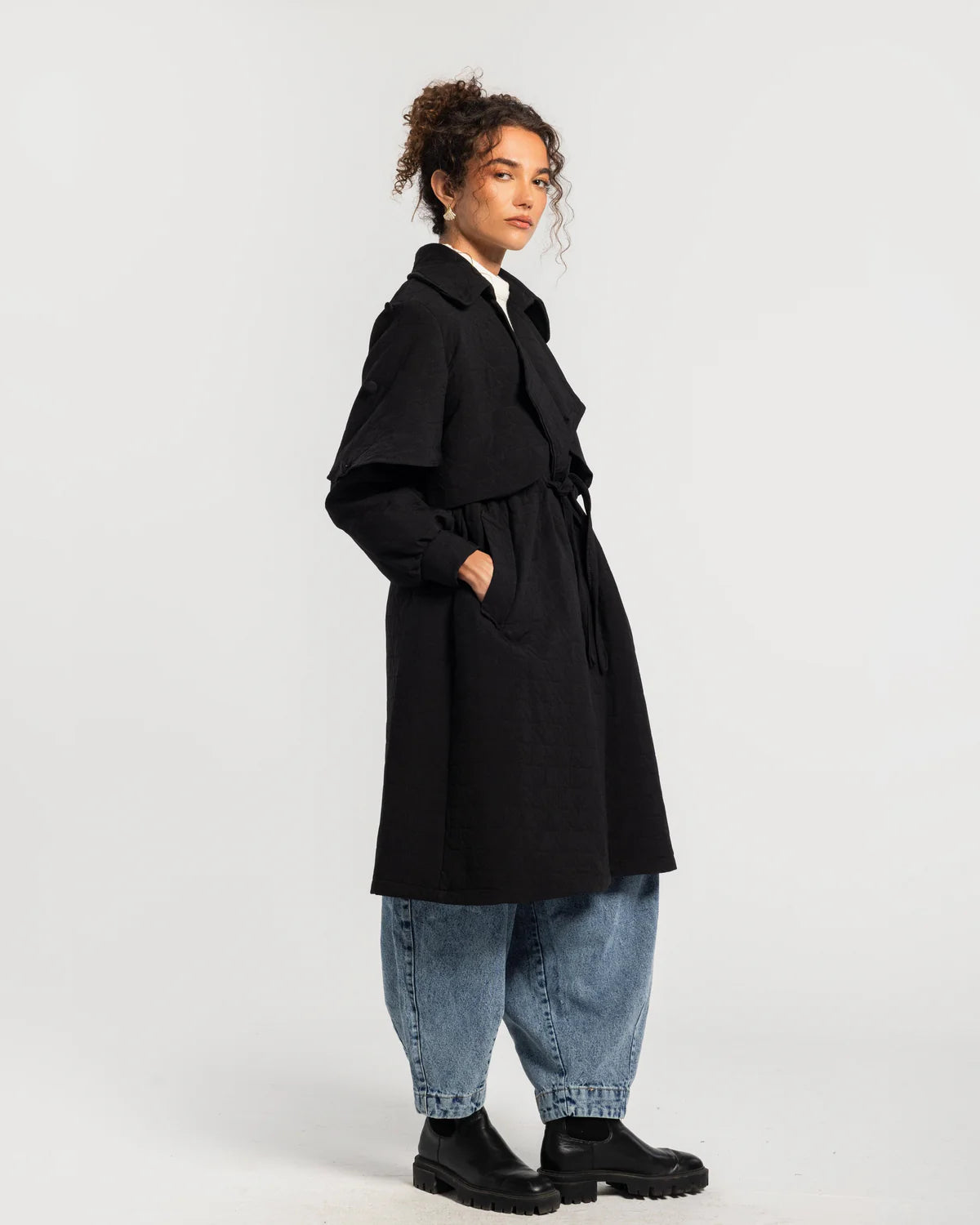 Quilted Coat - Theyab