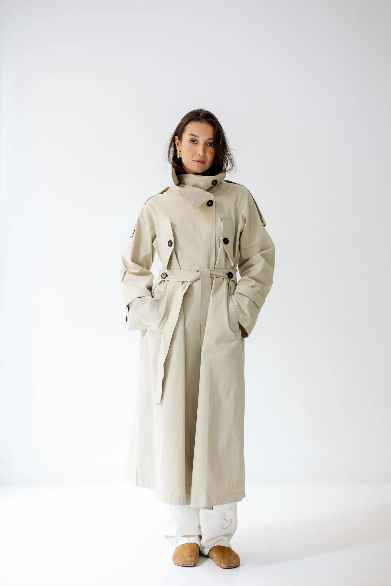 Gabardine Trench Coat - NOTCH