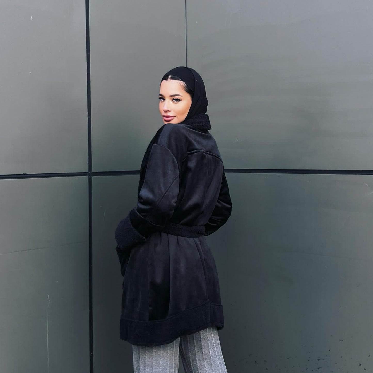 Velvet fur jacket - Estringo