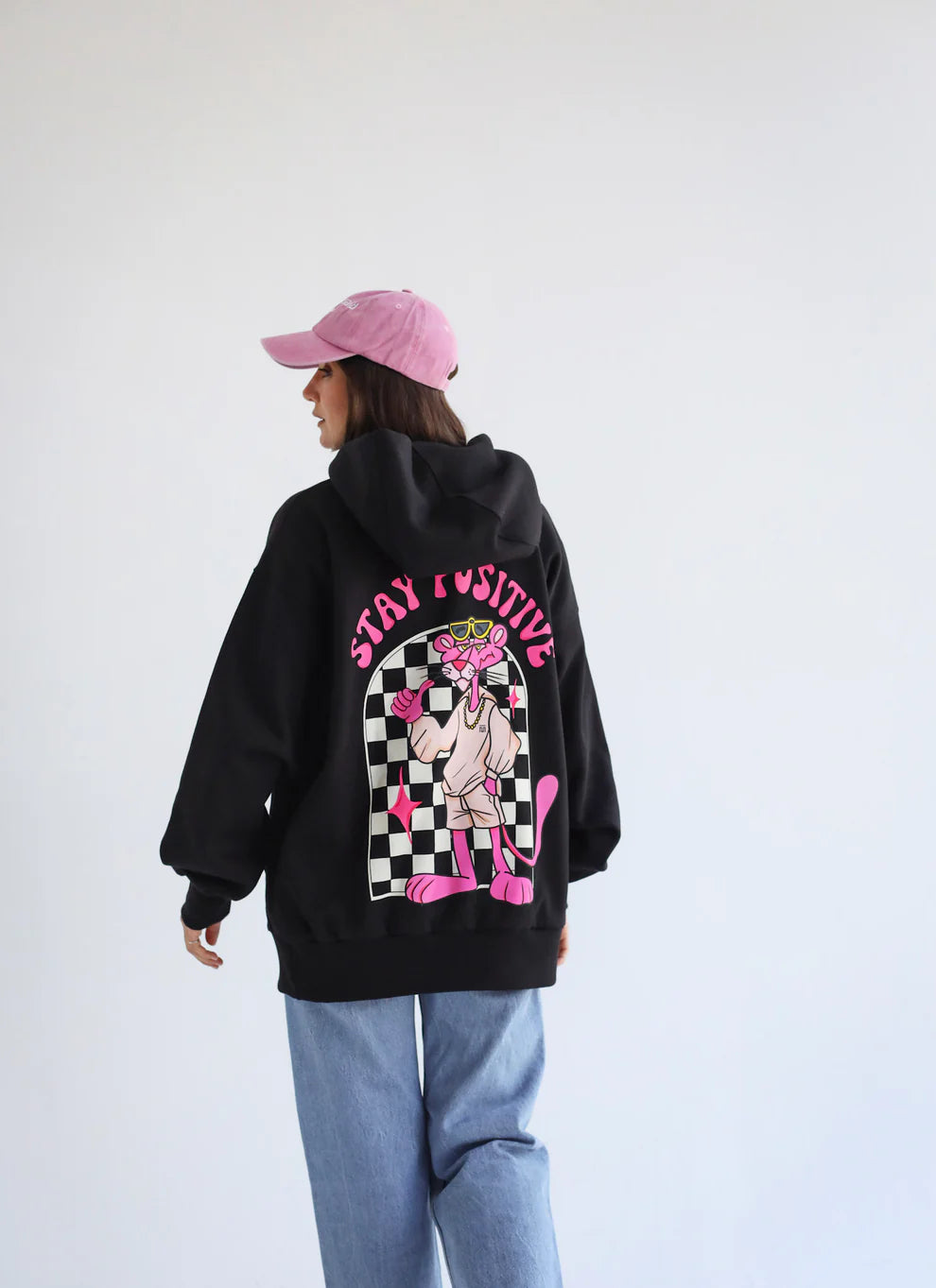 stay postive hoodie adults - Tamaa