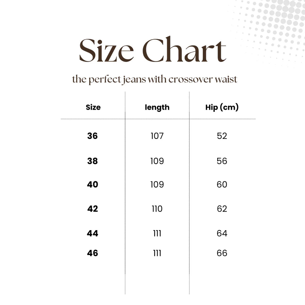 The perfect jeans with crossover waist - Amalia