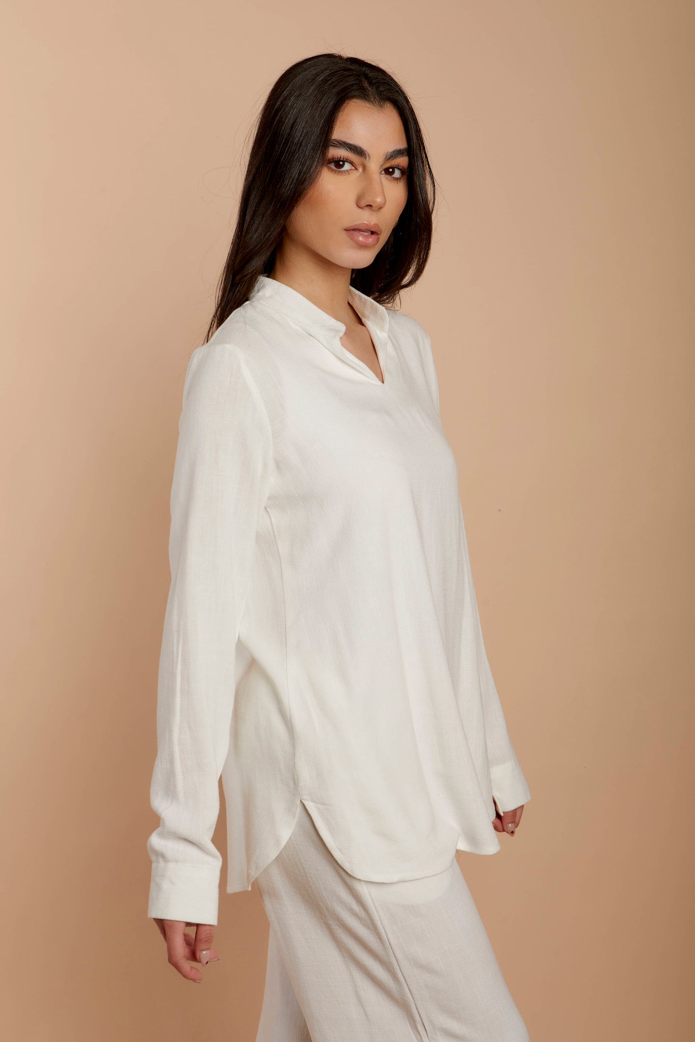 Soft linen top - Nahla ElAlfy