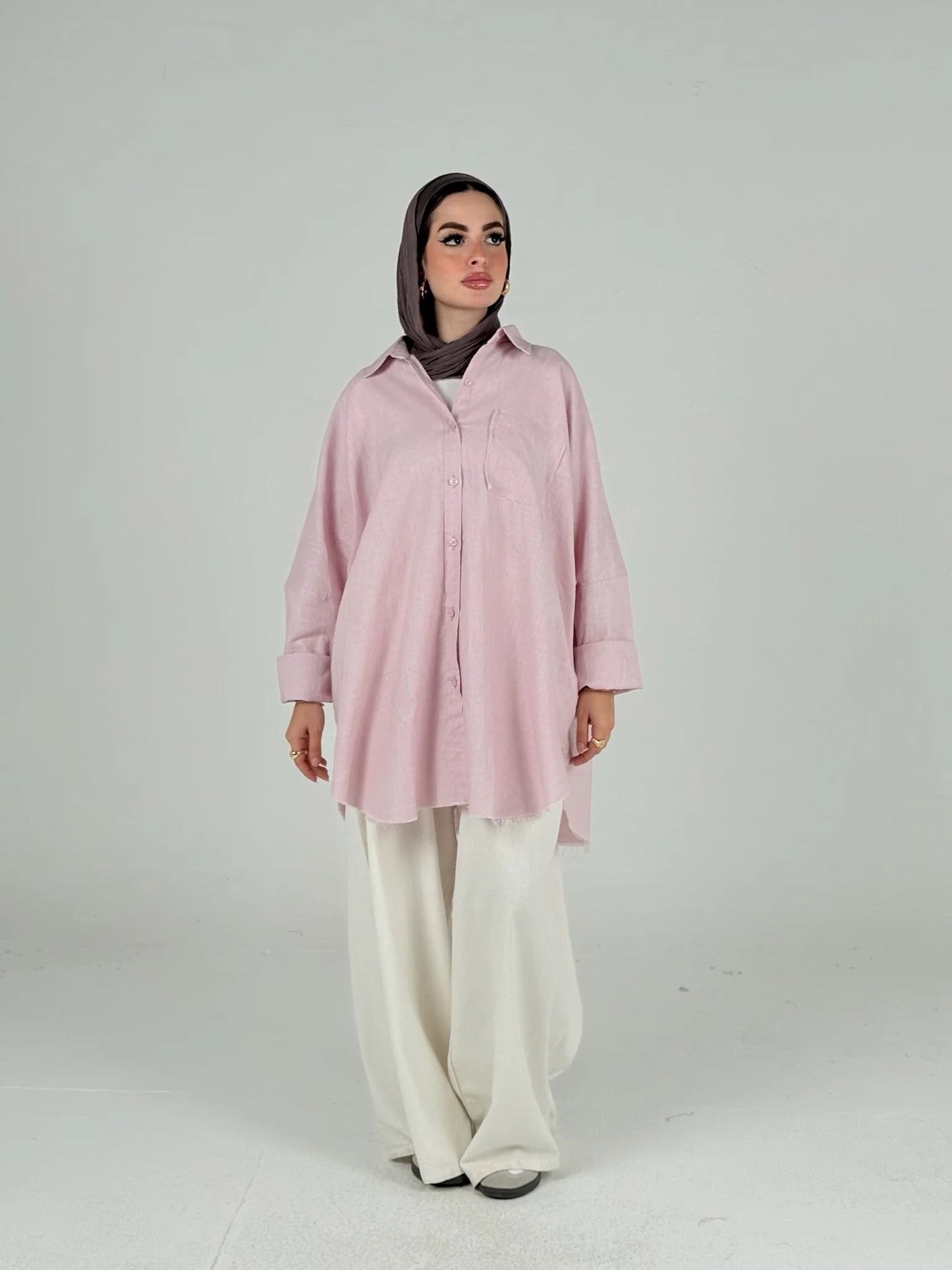 Oversized linen shirt - BA Fashion