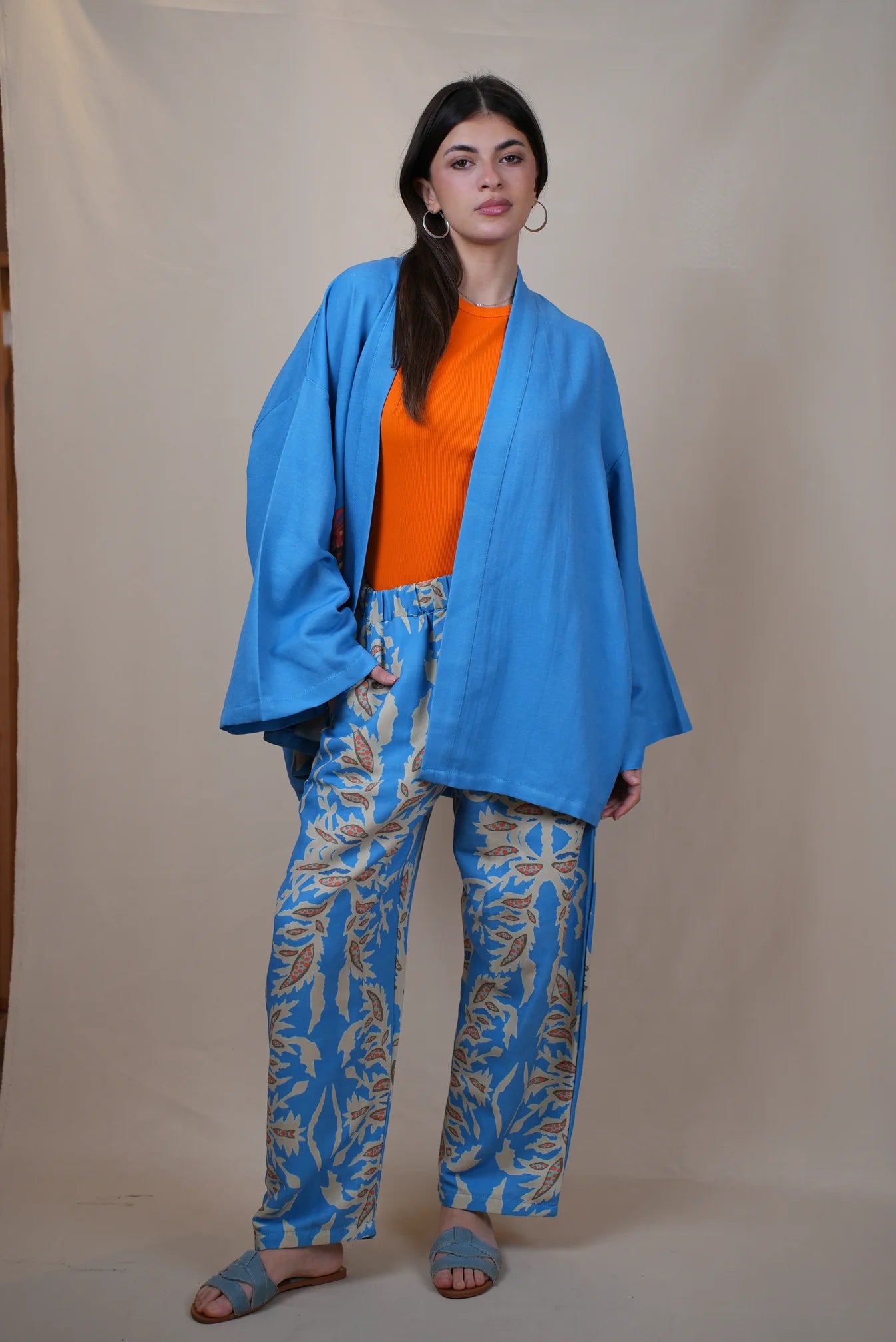 Printed flower cardigan NC47 - Noha collection