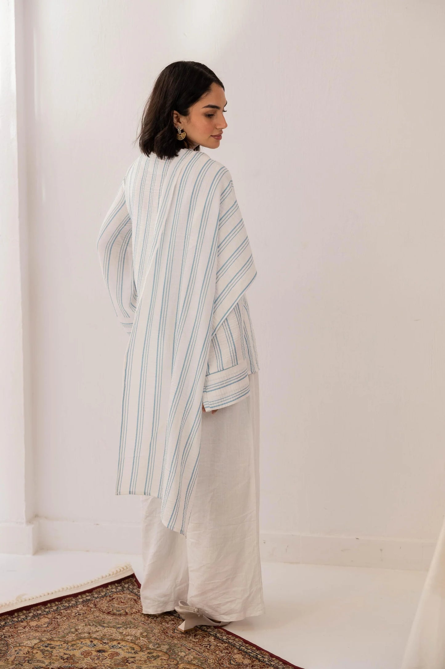 Shawl stripped blouse - Mo basic