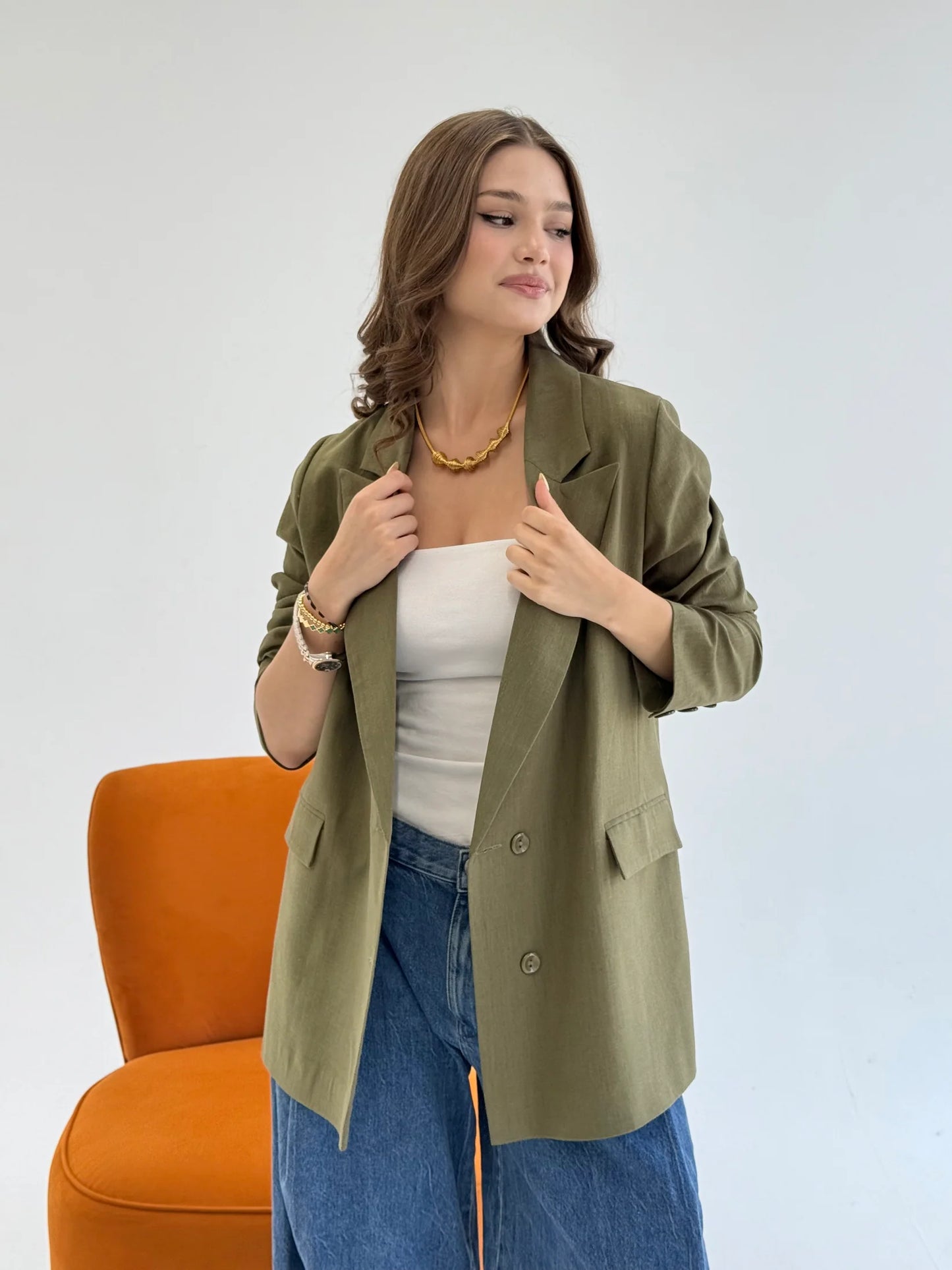 Linen blazer - Nk designs
