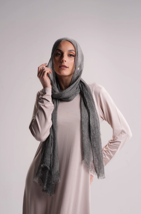 Chiffon linen - Echarpista-Charcoal