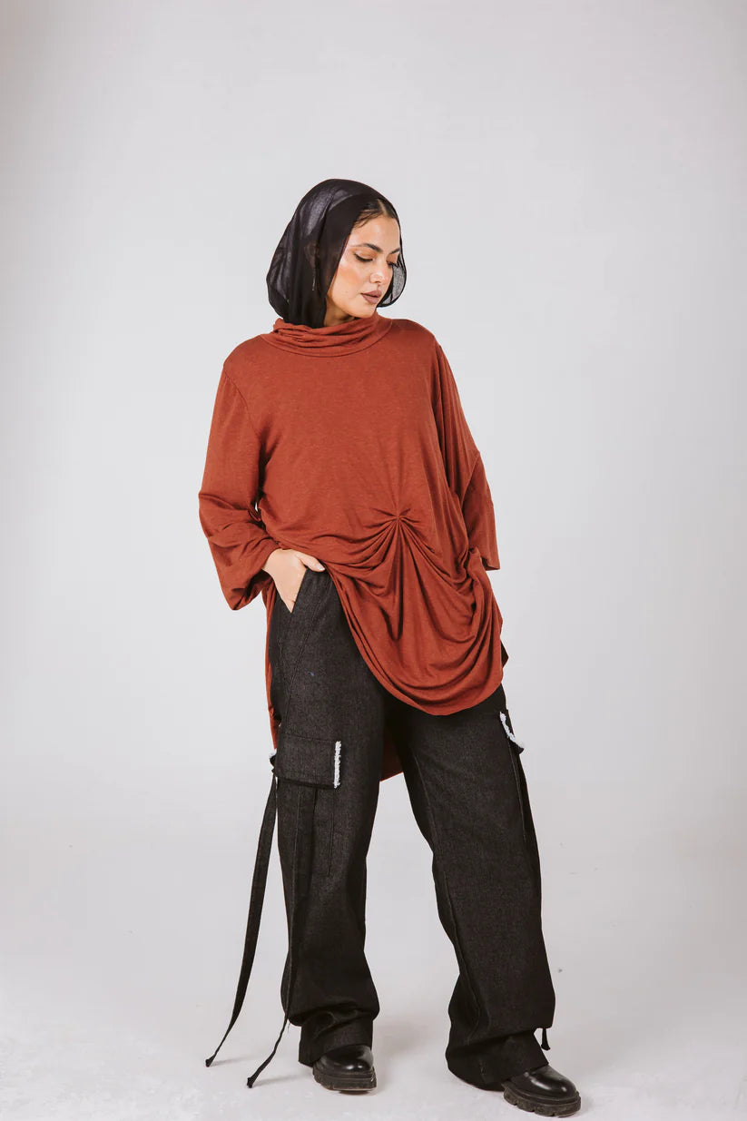 Warp drapee top - Taji designs