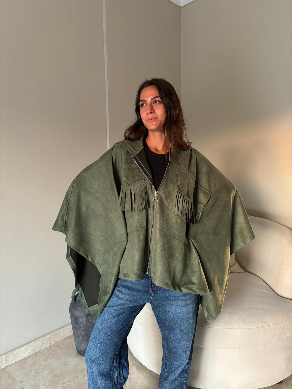 Fringe Cape jacket - Honna