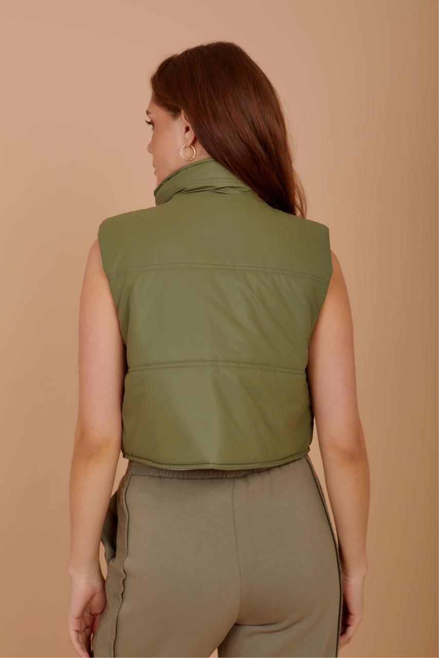 Short double face puffer vest - Nahla ElAlfy