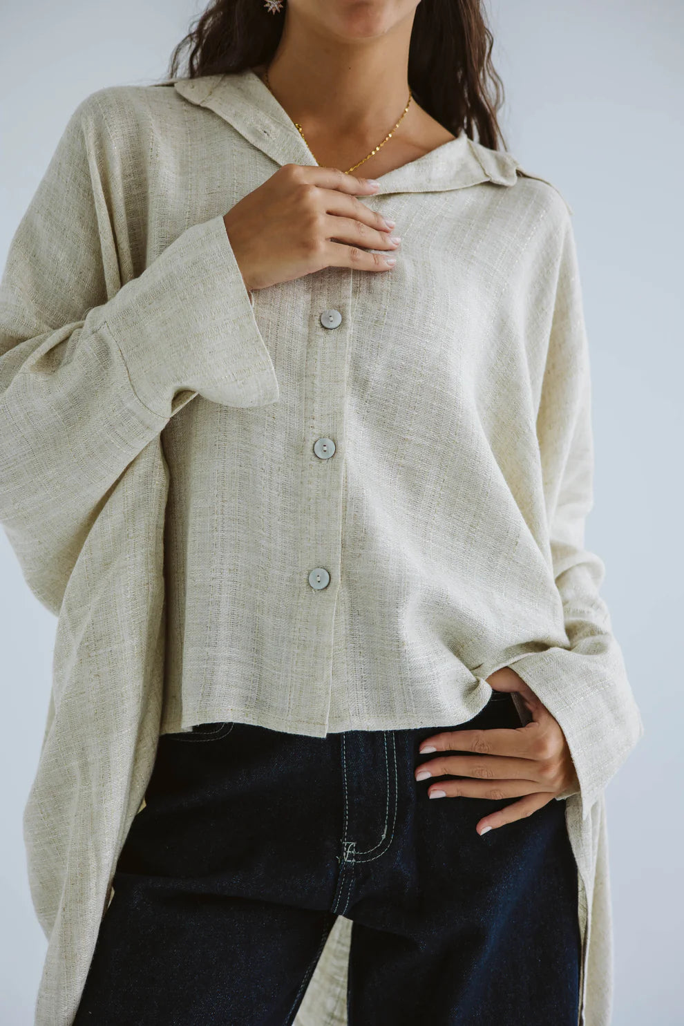 Giving joy linen cape - Amalia