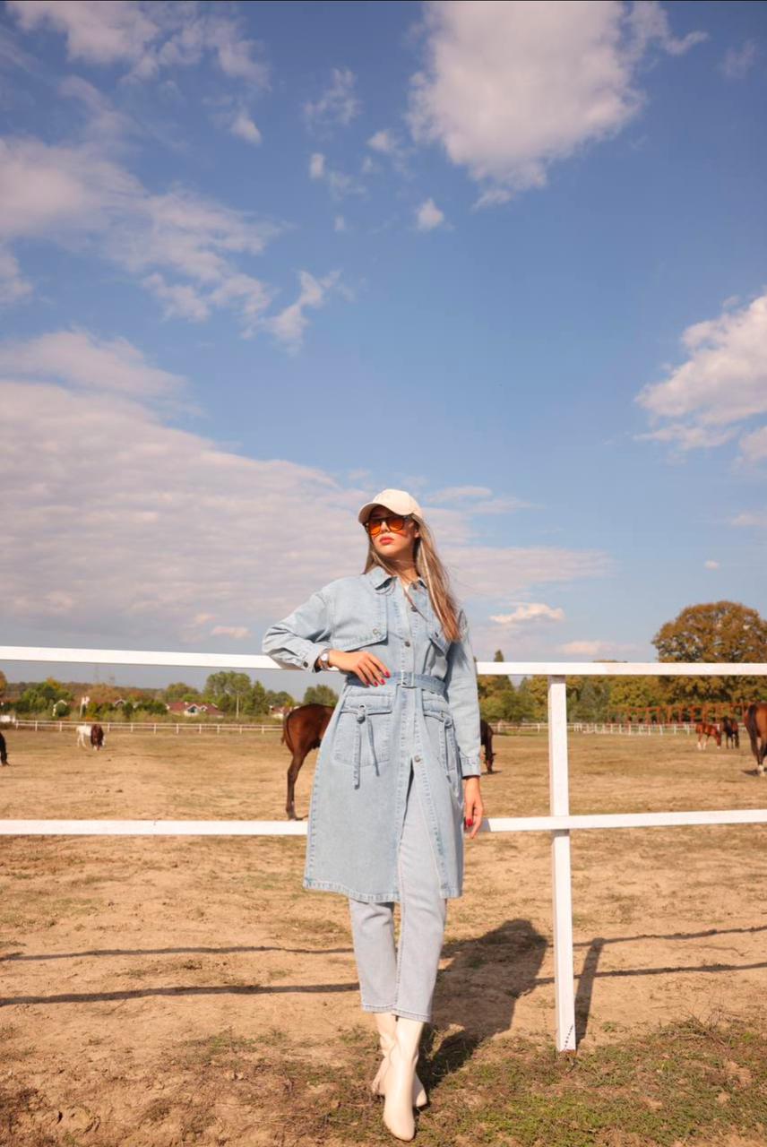 Denim trench coat - Magazin