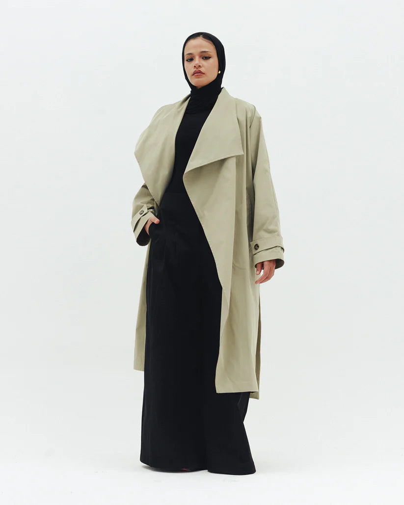 Timeless long trench coat - Double anne