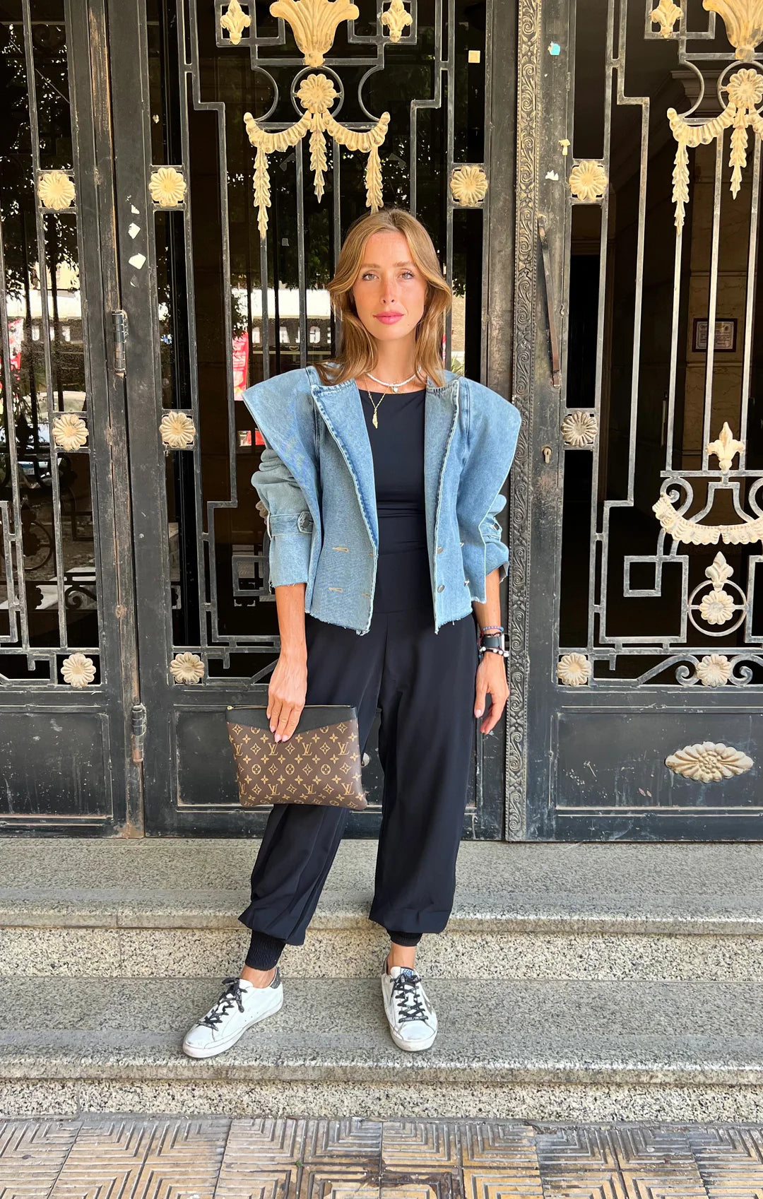 Cropped Bold Shoulders Jacket - Taj Sisters