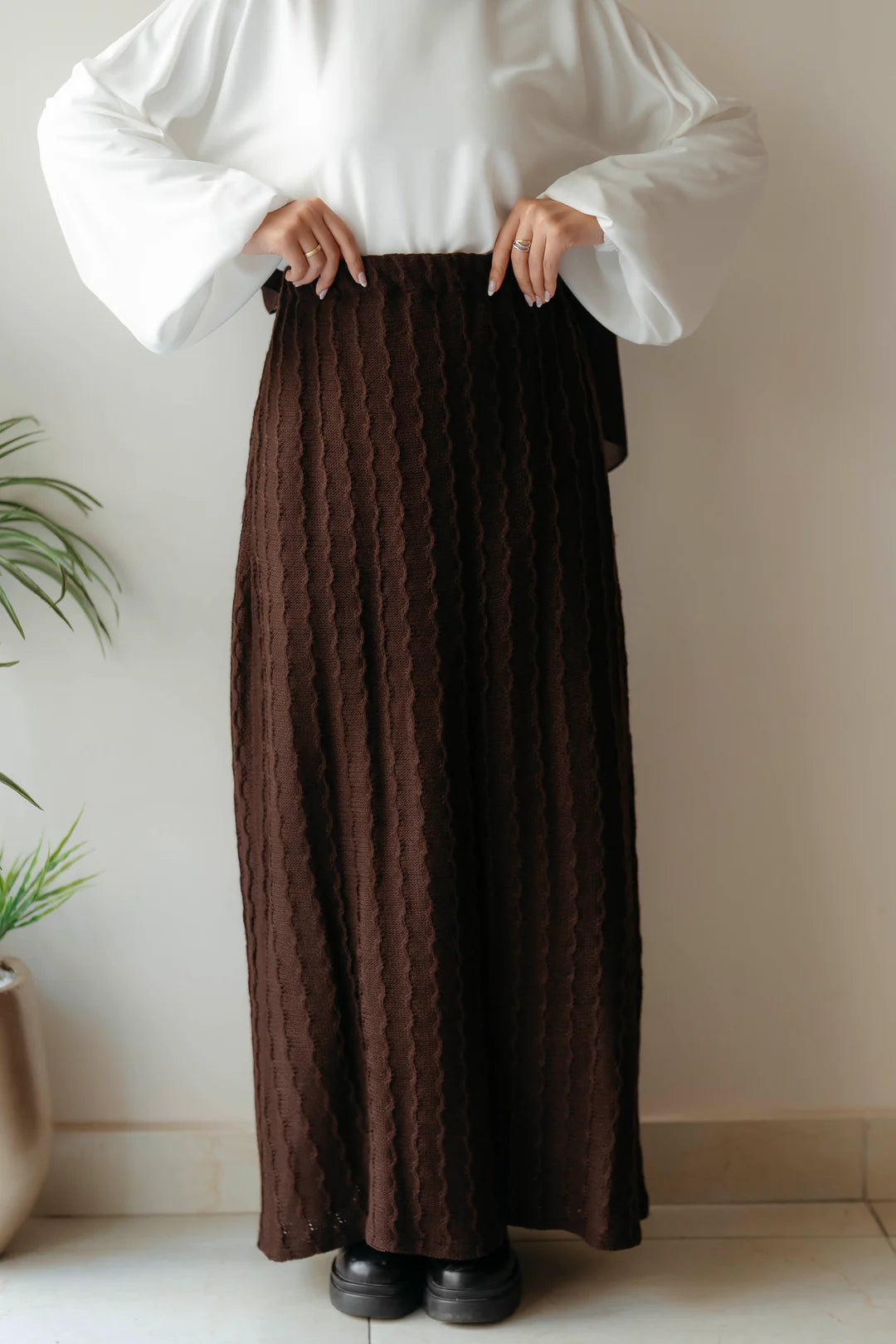 flare knit skirt - Jamila