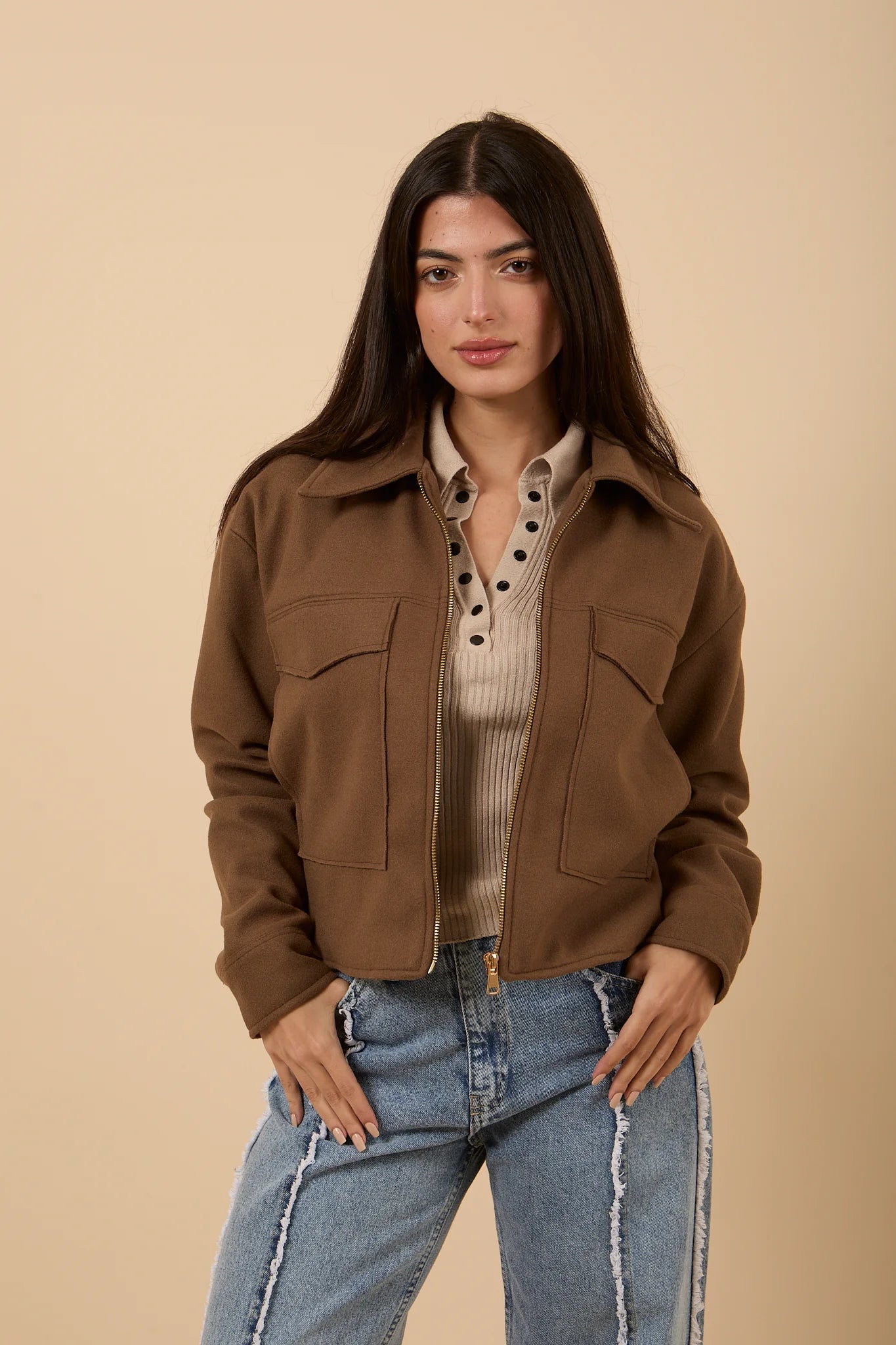 Wool Jacket with Pockets - Nahla el alfy