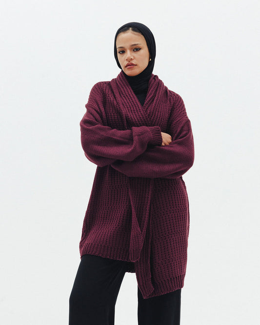 The warm hug knit cardigan - Double Anne