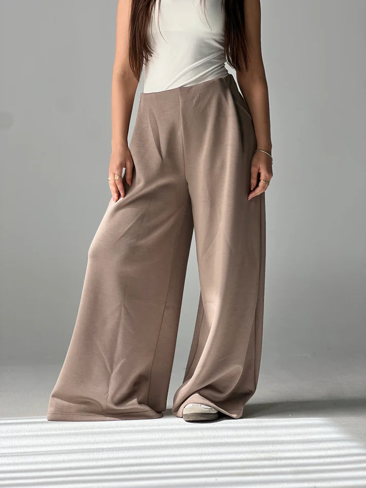 wide-leg summer melton pants - Traumen