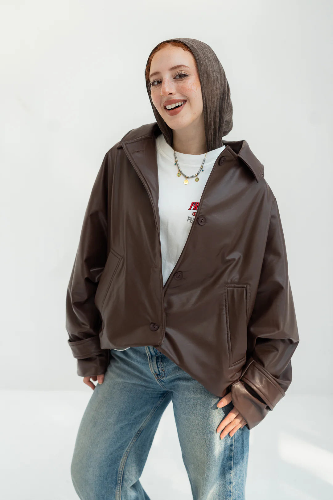 The Edge Leather Coat - lail