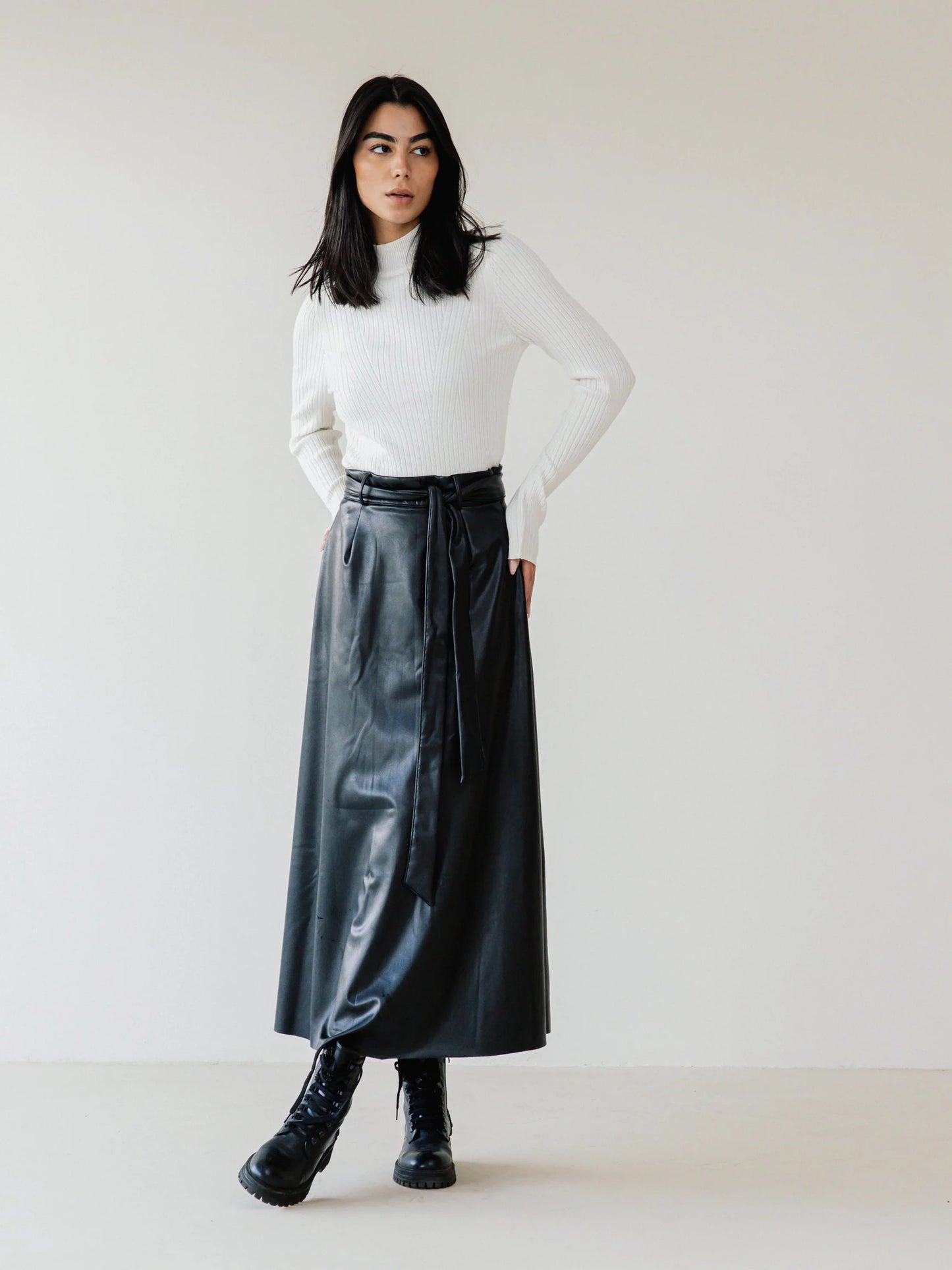 City Leather Skirt - Ascia