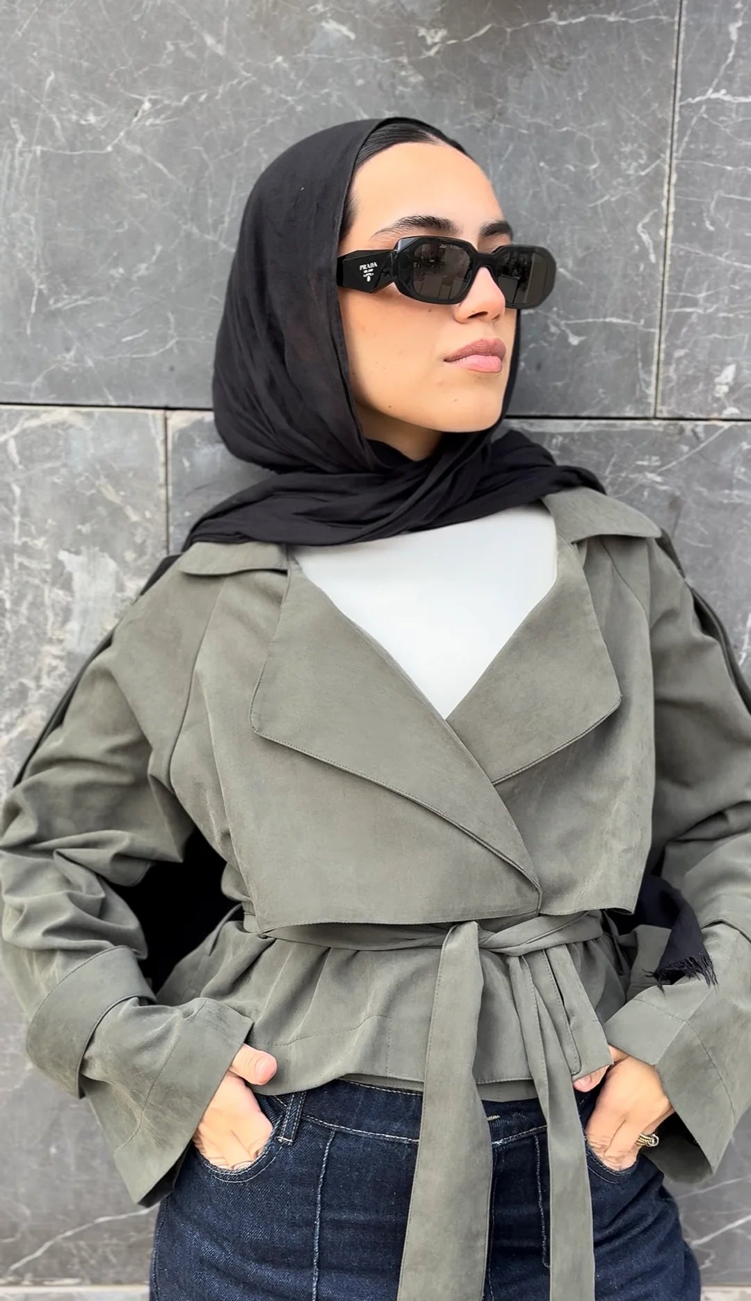 Cropped Light Suede Jacket - NOTCH