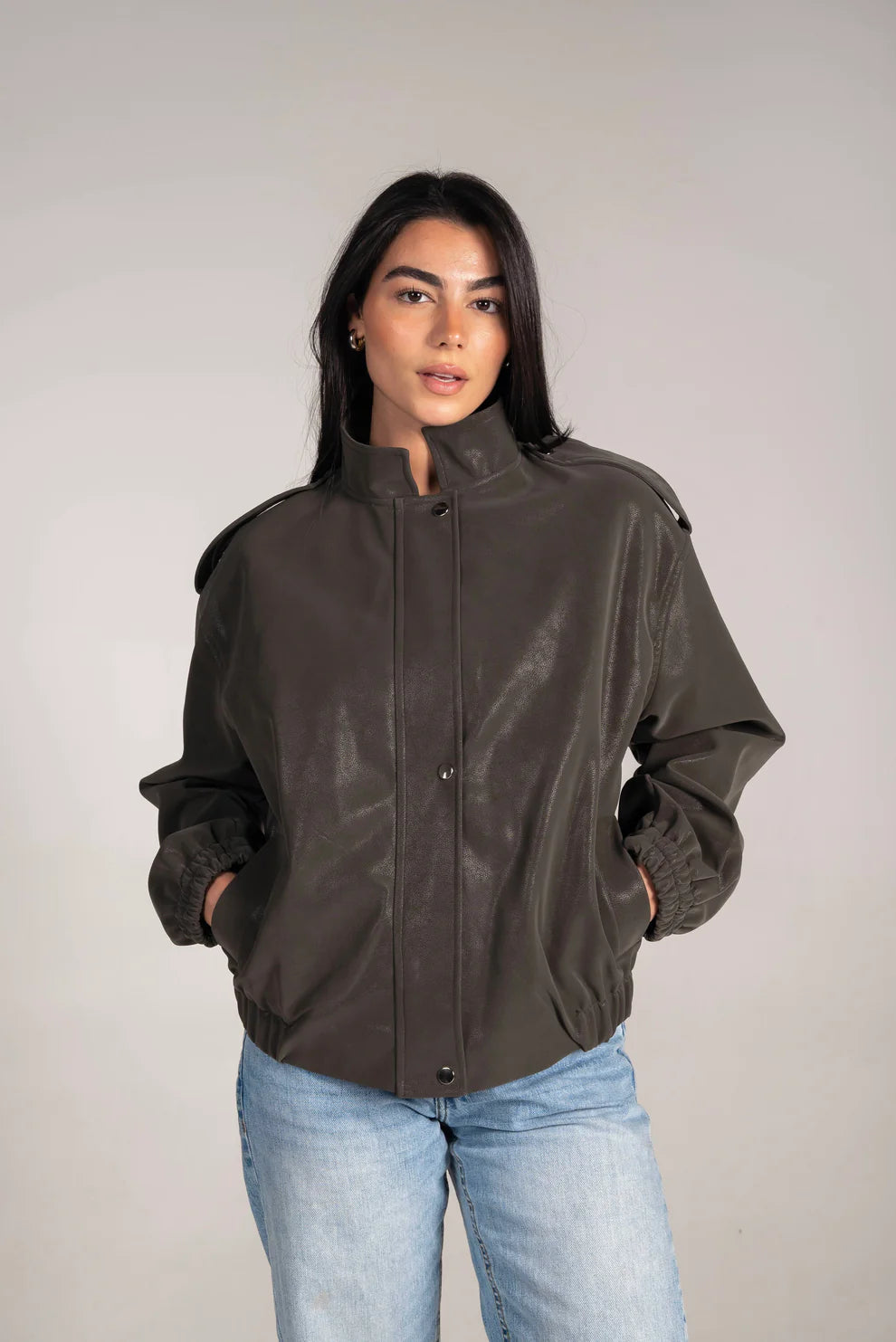 The leather bomber - Nawara