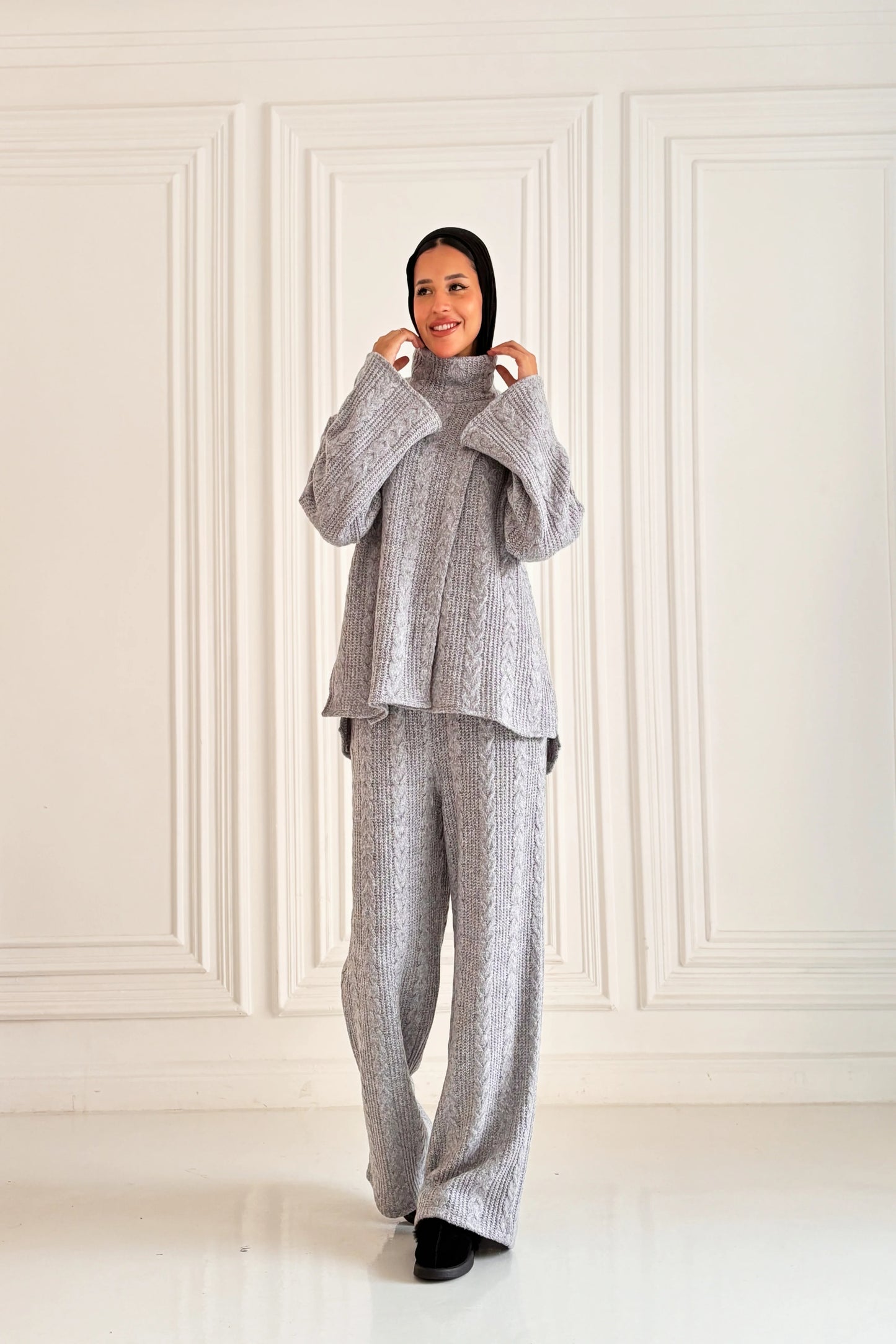 Premium braided knit set - Honna