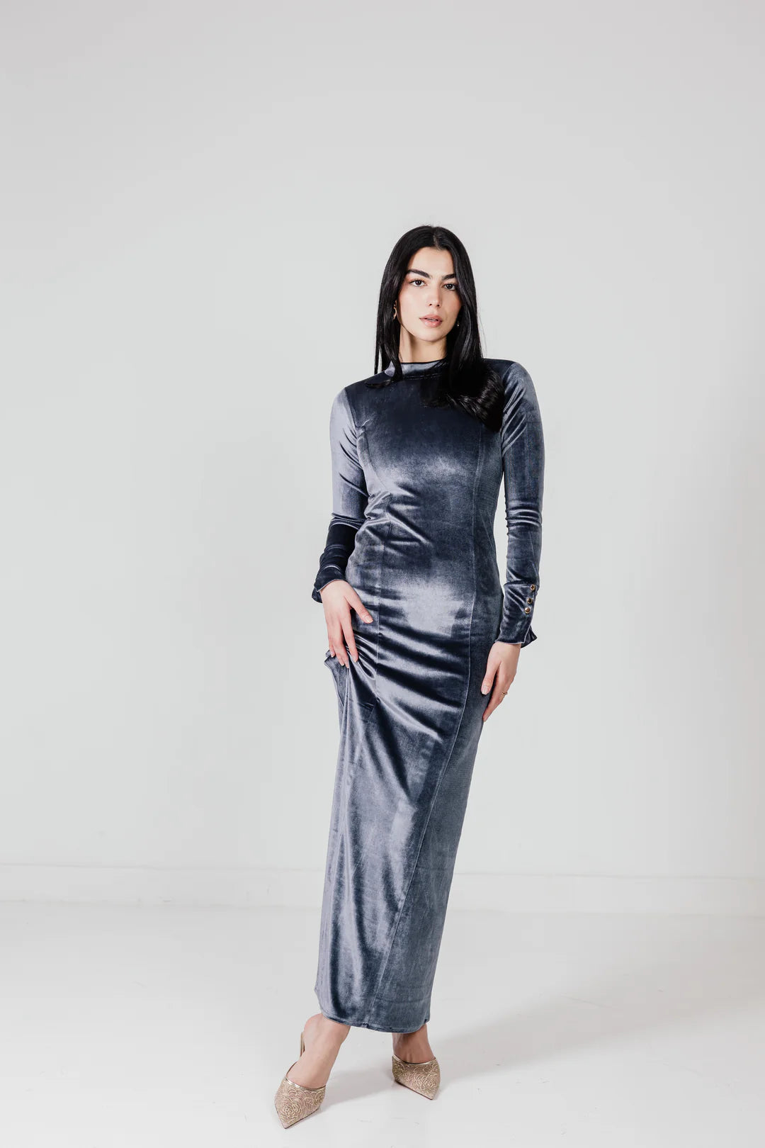 Velvet Maxi Dress - taj sisters