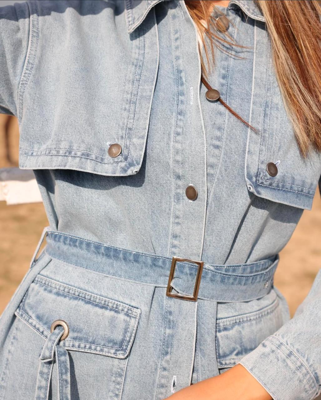 Denim trench coat - Magazin