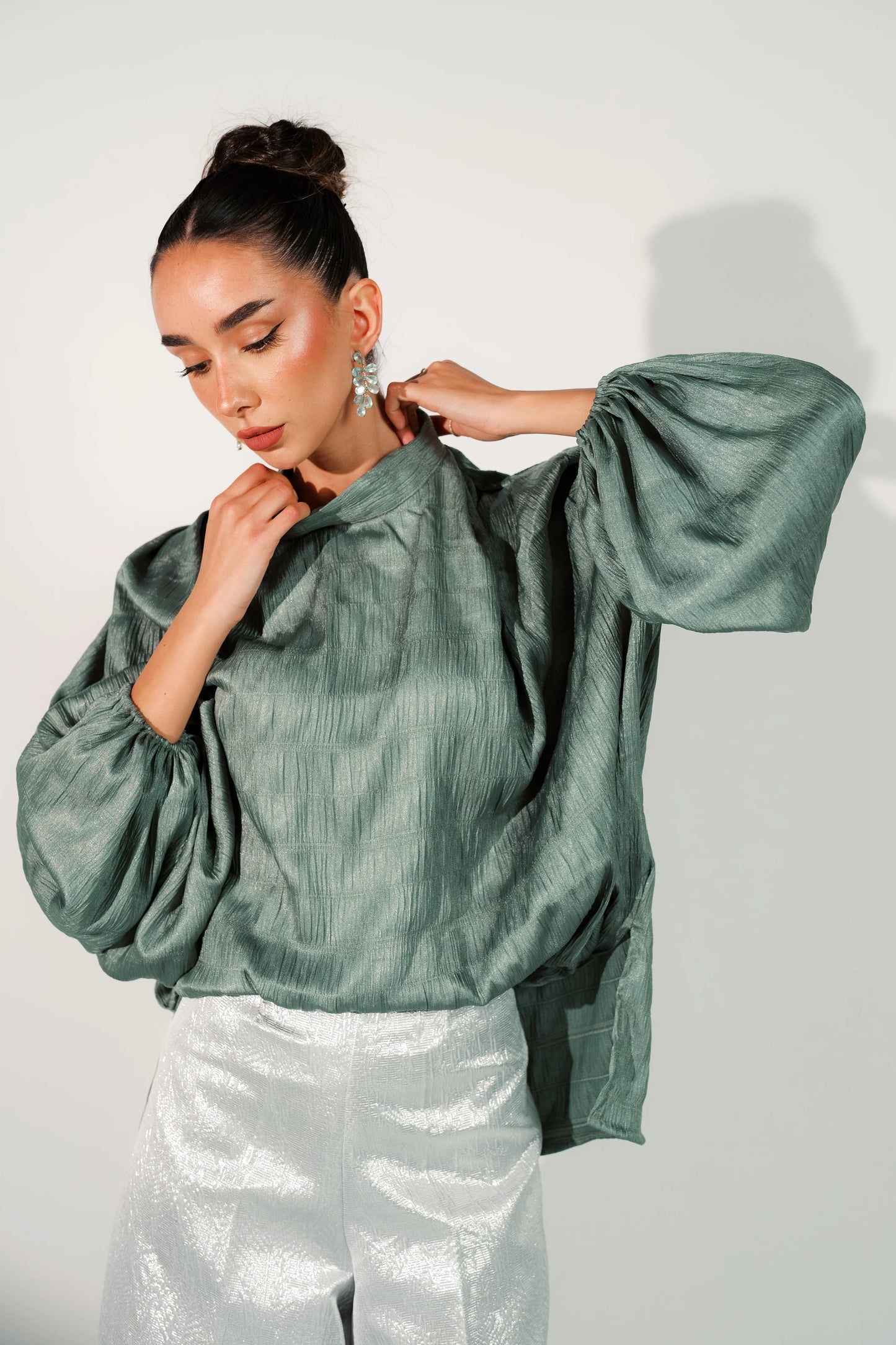 Layal Blouse Premium Silk - Honna