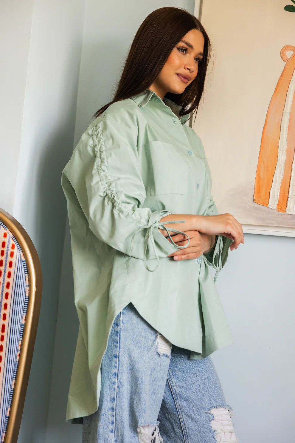 Tie sleeve shirt - BA