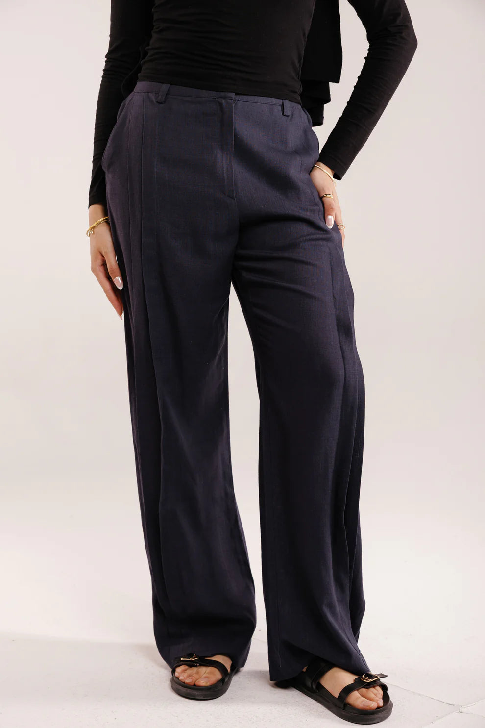 Drift linen pants - Peach and mint