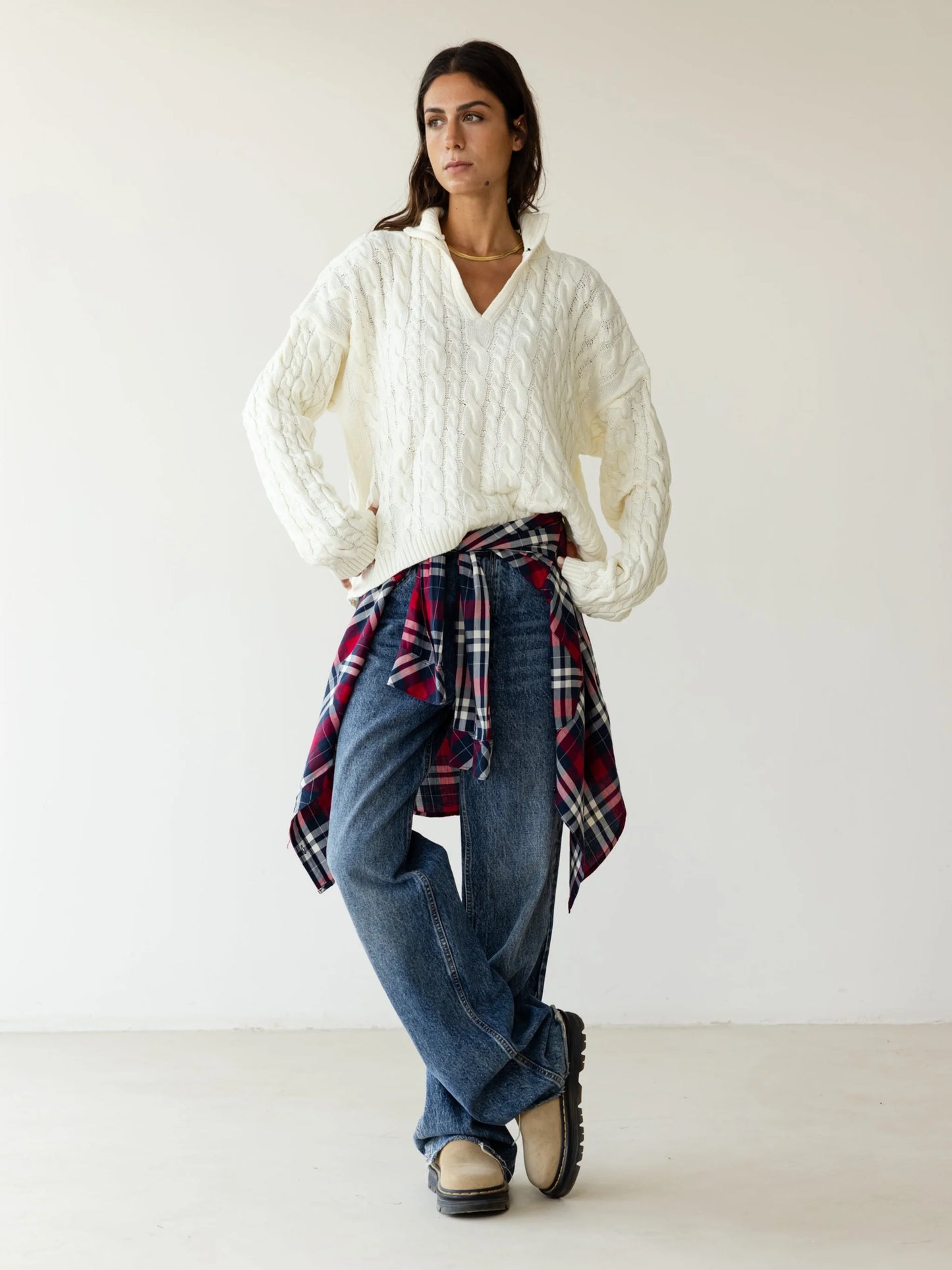 Cozyy Cable Sweater - ASCIA