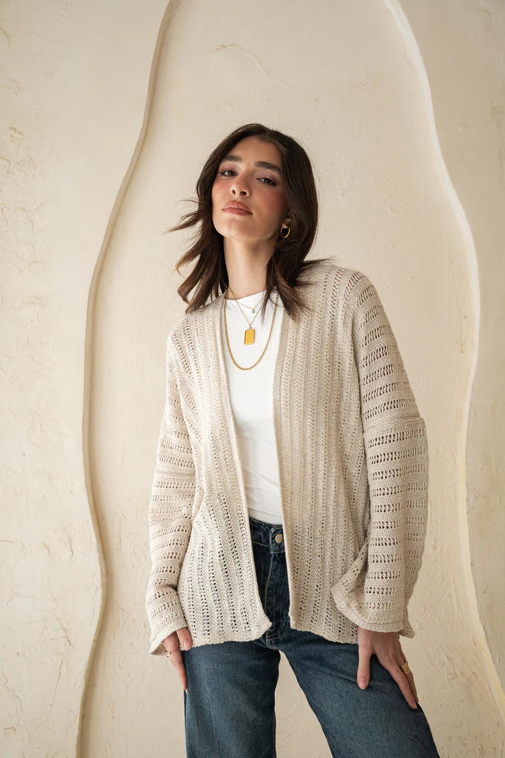 Sunbeam Knit Cardigan in Shimmer - OBI