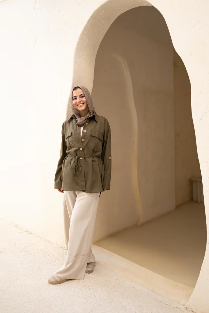 Linen Pockets Shirt - Taji