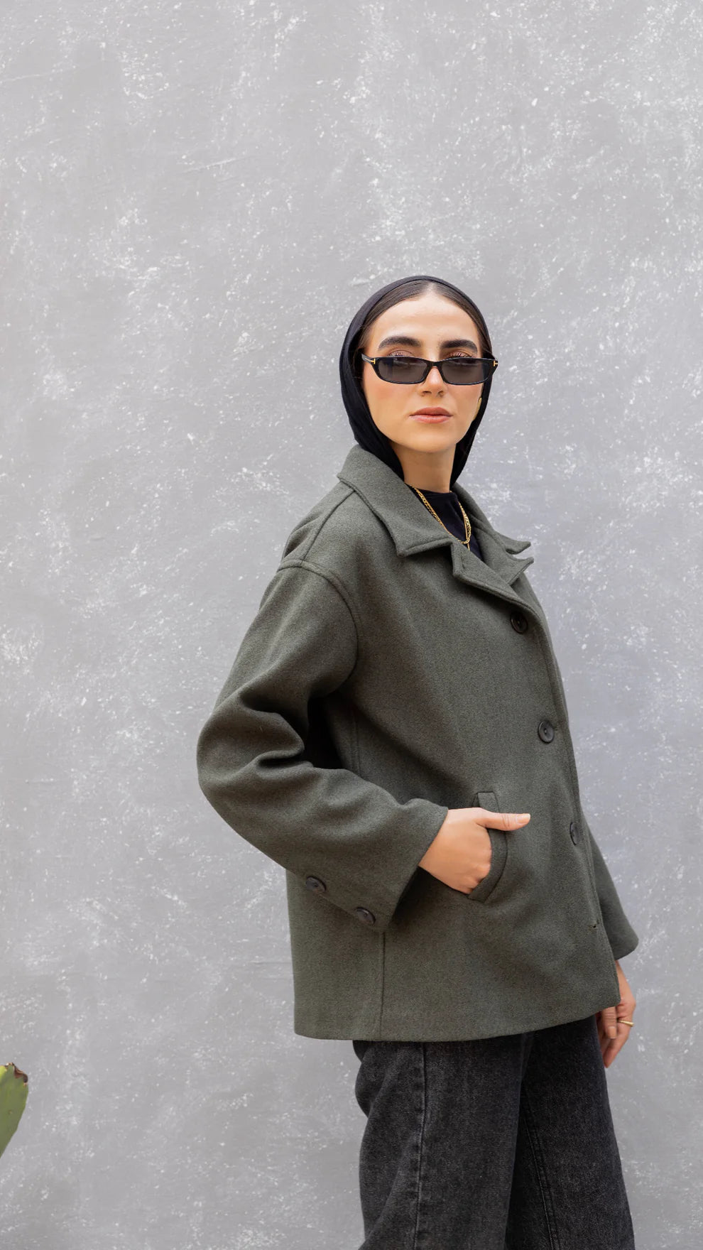 Short felt jacket - Double Anne