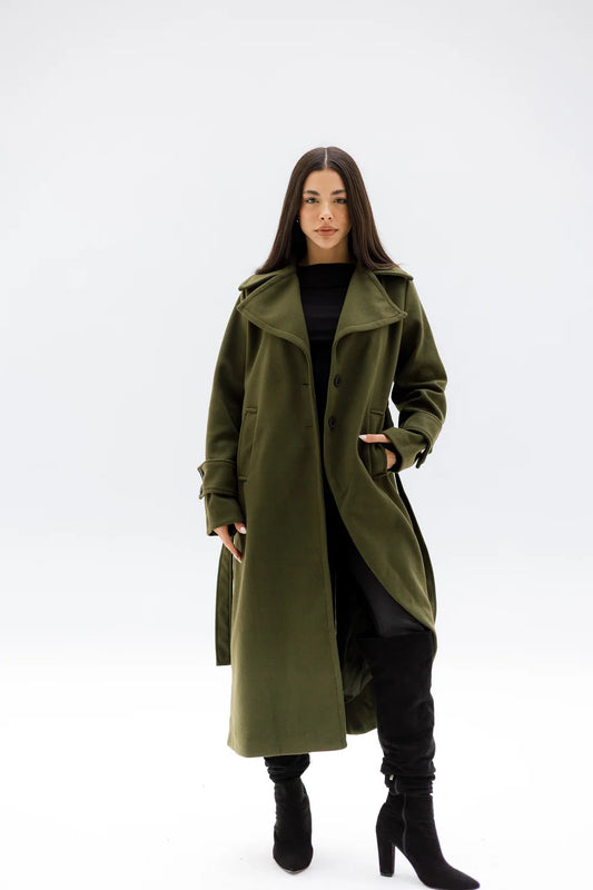 asymmetrical coat - Jeno