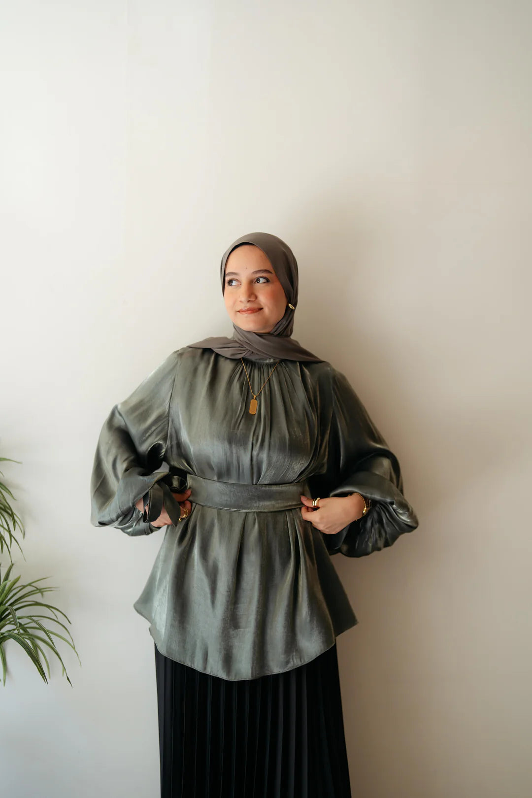 Shimmery Blouse - Jamila