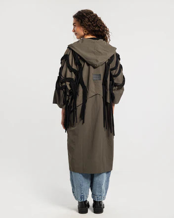 Waterproof Fringes Cardigan - Theyab