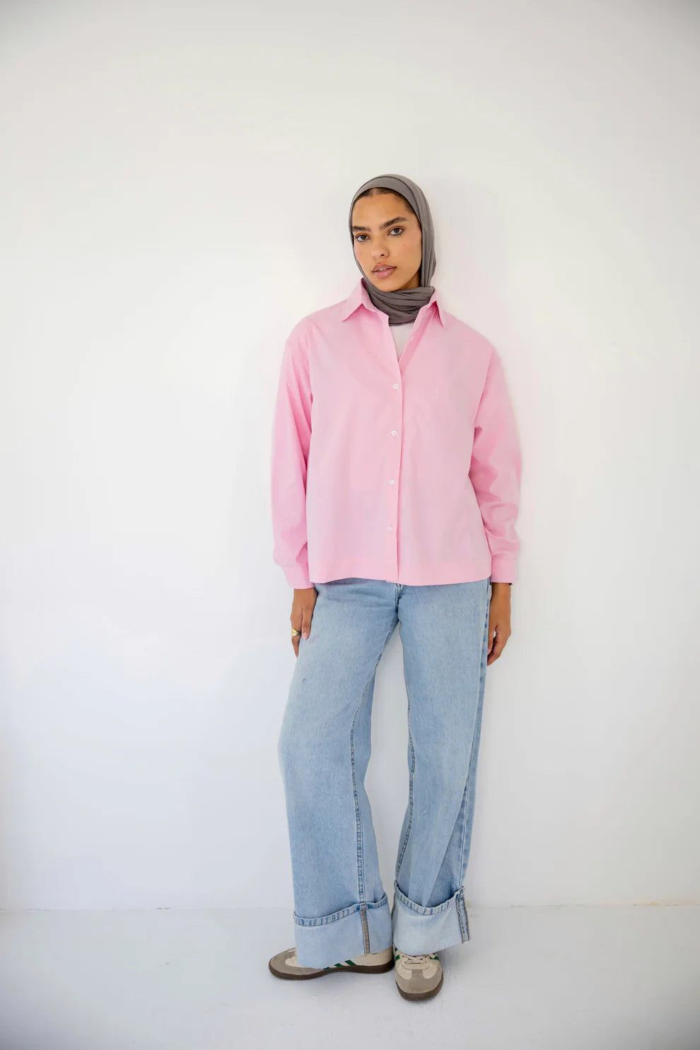 Cropped poplin shirt - Ba fashion