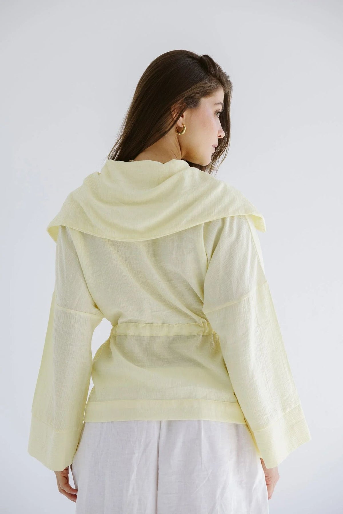 Seashell Top - AB -L/XL-Butter yellow