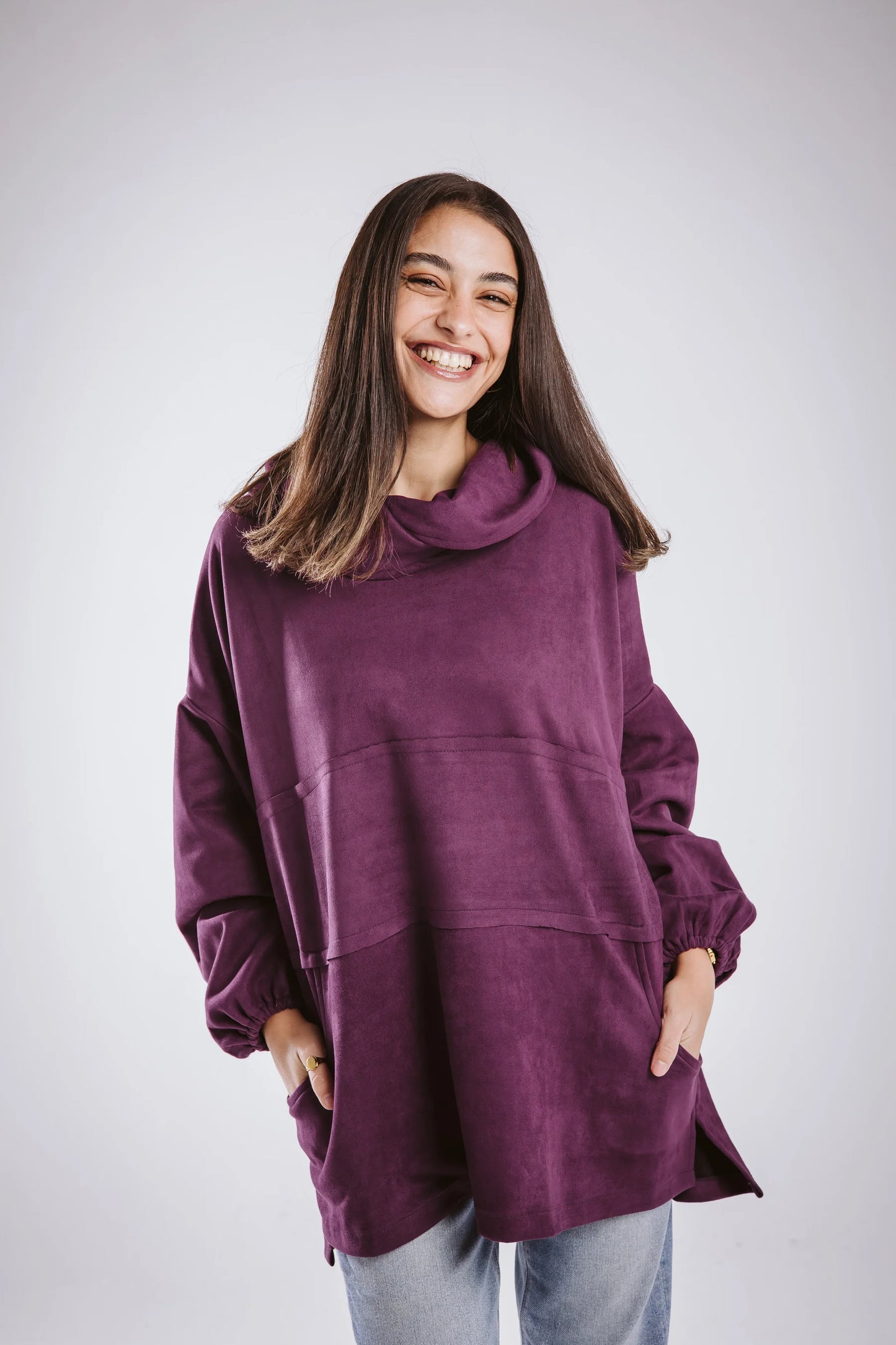 Suede Hoodie - Taj Sisters
