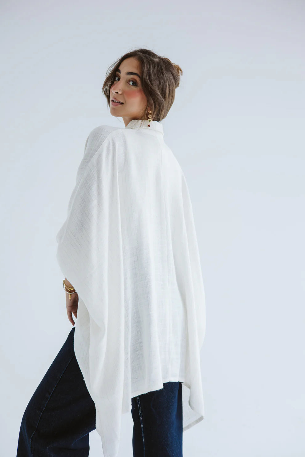 Giving joy linen cape - Amalia