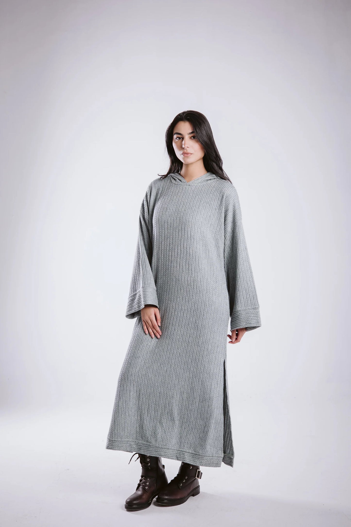 Wool hoodie dress - Taj