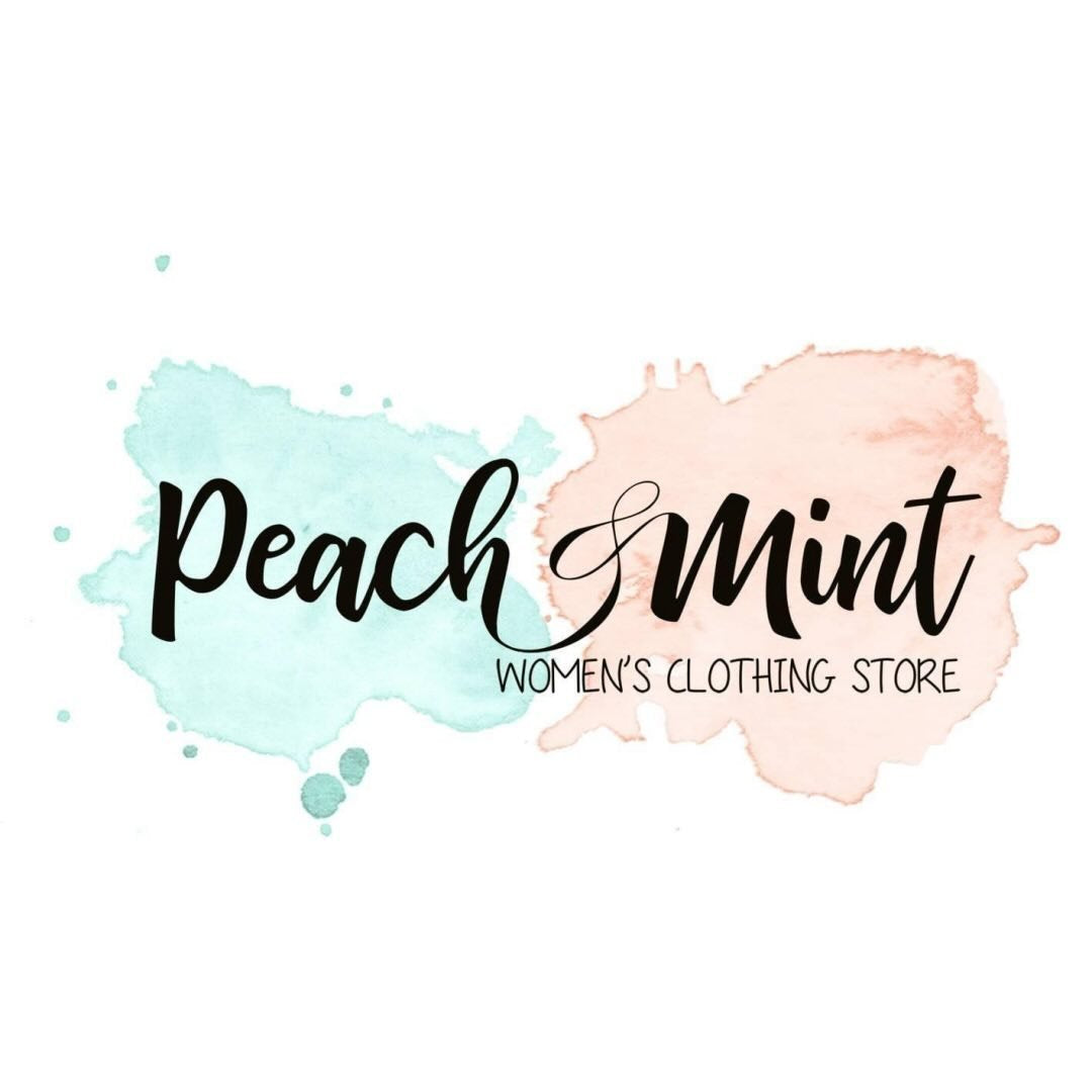 Peach and mint