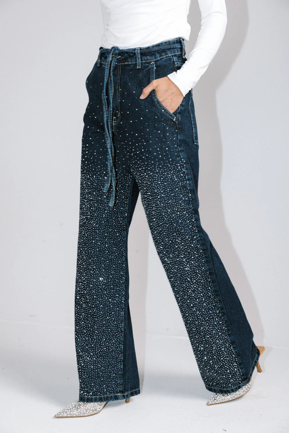 Unmatched Denim Pants - Amalia
